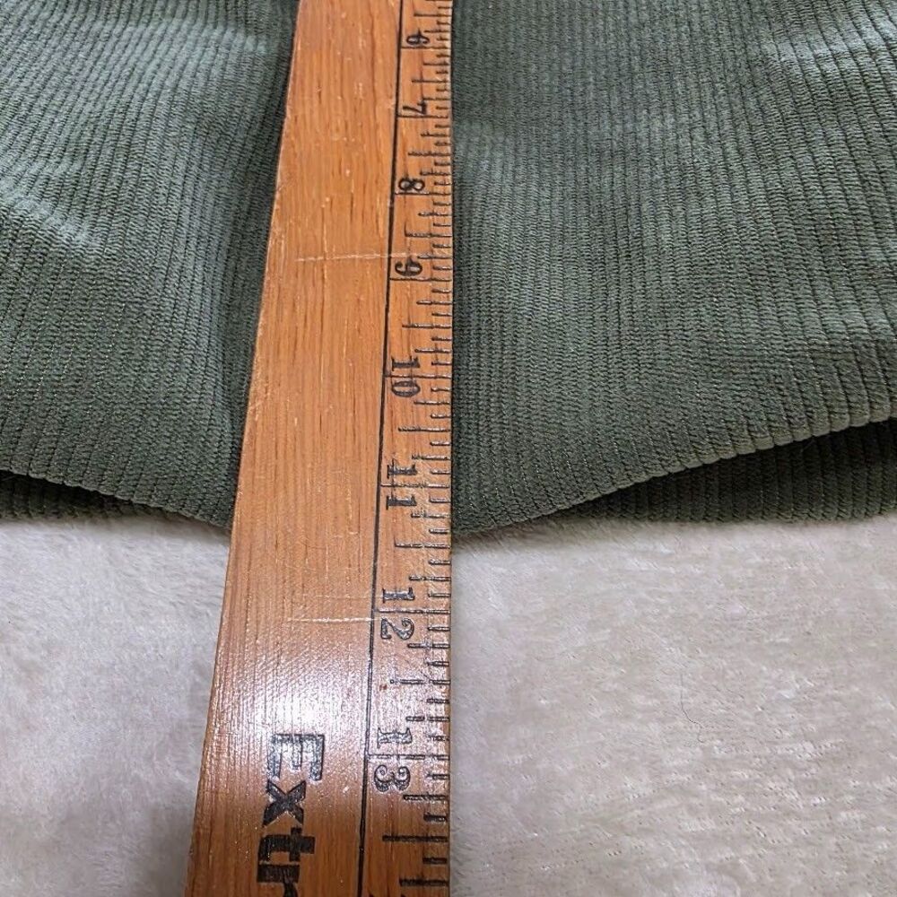 Unbranded Green Corduroy Bag Tote Laptop Bag Pockets Straps Crossbody Zip Pocket - Picture 7 of 9